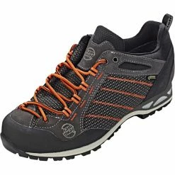 Hanwag Makra GTX Low Shoes Men asphalt/orange