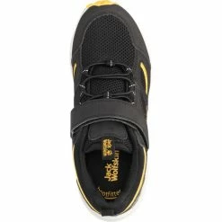 Jack Wolfskin Vojo Vent VC Sneakers Kids black/burly yellow XT -Hiking Shoes Sales jack wolfskin vojo vent vc sneakers kids black burly yellow xt 5