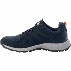 Jack Wolfskin Woodland 2 Texapore Low Shoes Men dark blue/red -Hiking Shoes Sales jack wolfskin woodland 2 texapore low shoes men dark blue red 4