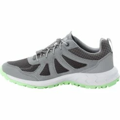 Jack Wolfskin Woodland 2 Vent Low Shoes Women dark grey/light green -Hiking Shoes Sales jack wolfskin woodland 2 vent low shoes women dark grey light green 4