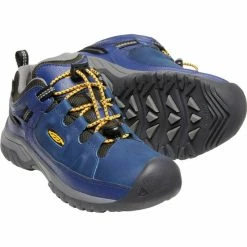 Keen Targhee Low WP Shoes Youth blue depths/forest night -Hiking Shoes Sales keen targhee mid wp shoes youth blue depths forest night 5