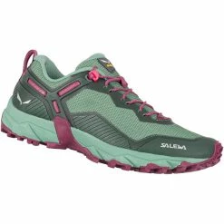 SALEWA Ultra Train 3 Shoes Women duck green/rhododendon