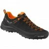 SALEWA Wildfire Leather Shoes Men black/fluo orange
