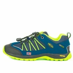 TROLLKIDS Lofoten Hiker Low Shoes Kids blue/lime
