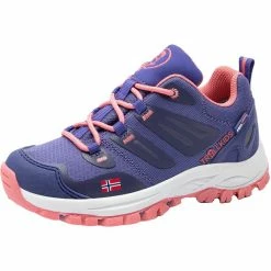 TROLLKIDS Rondane Hiker Low Shoes Kids dark purple/coral rose