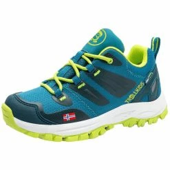 TROLLKIDS Rondane Hiker Low Shoes Kids petrol/lime