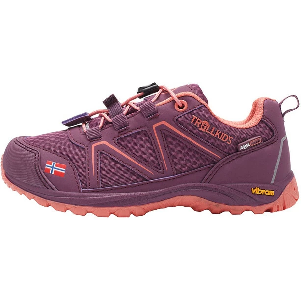 TROLLKIDS Skarvan Hiker Low Shoes Kids mulberry/peach 2 TROLLKIDS Skarvan Hiker Low Shoes Kids mulberry/peach - Image 2
